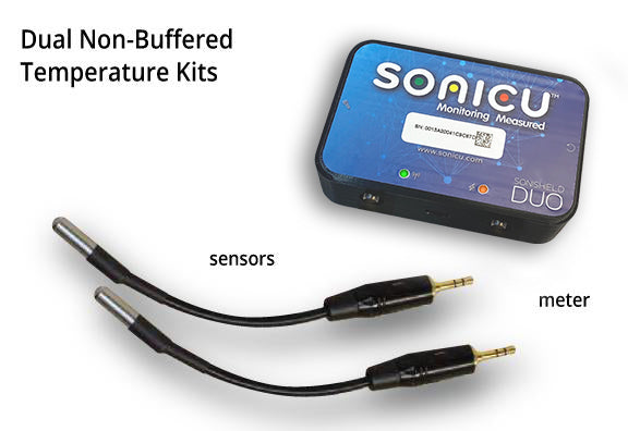 Temperature Monitoring Kit  - Non-Buffered Dual Sensors